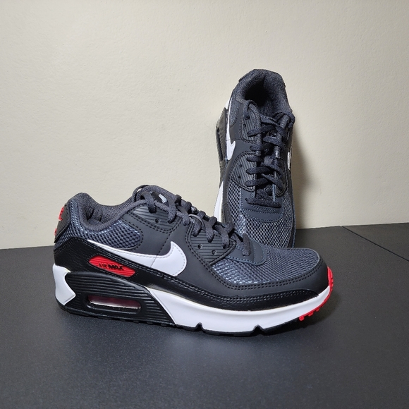Nike Air Max 90 GS Dark Smoke White DH4349 001 Kids Shoes Youth NEWUS Size 6Y - Picture 10 of 11